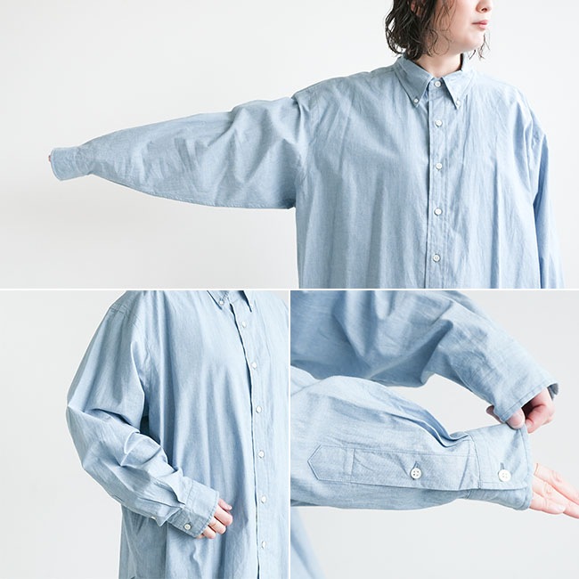 シンゾーン DADDY SHIRTS シャンブレーダディシャツ ライトブルー Shinzone（シンゾーン）】DADDY SHIRT ダディシャツ