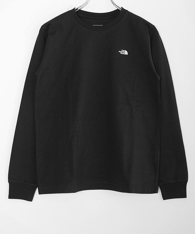 フェイス長袖 t シャツレディース ノースフェイス ロンt 黒 レディース 