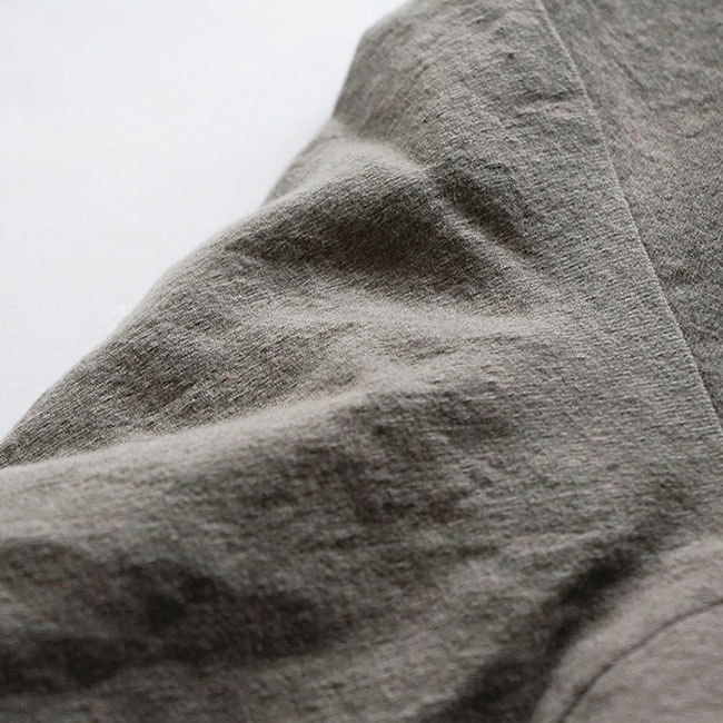 R27400]RINEN(リネン) 2/60ウール綾織 ノーカラージャケット メンズ