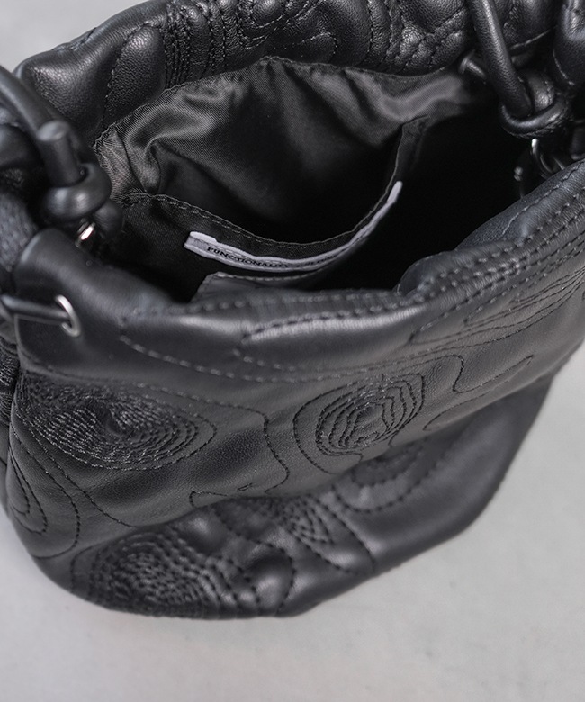 F/CE.(エフシーイー) TECH LEATHER CONTOUR DRAWSTRING POCHETTE