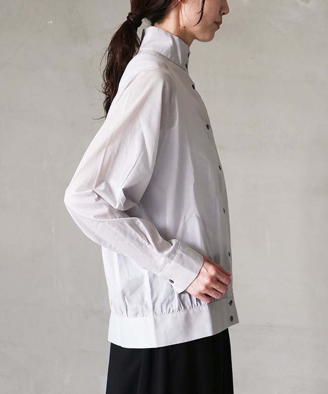 3-739960]Midi Umi(ミディウミ) sheer swing top shirt シアー