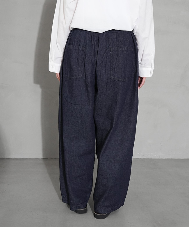 SALE 20%OFF】[3-260068]mizuiro ind(ミズイロインド) denim tucked