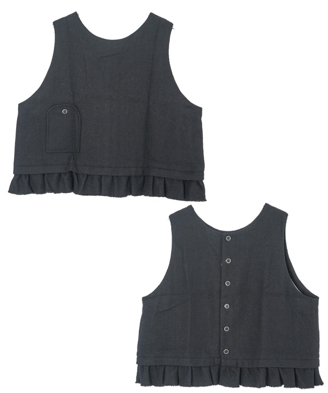 TB25335]tumugu(ツムグ) ウールメランジ2wayベスト | ブランドから探す