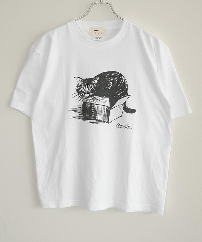 Katie キャット　カットソー　Tシャツ　猫ちゃん柄　半袖 楽天市場】♪M~XL展開♪猫 Tシャツ 半袖 トップス カットソー ネコ