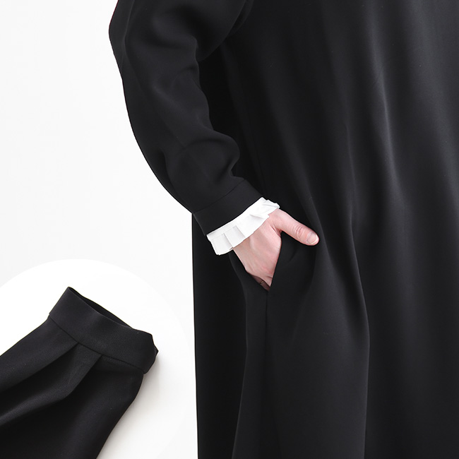 TB21441]tumugu(ツムグ)ソアパールコンパクト ロングワンピース