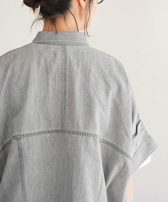 AA738]ANTGAUGE(アントゲージ) デニムポンチョ レディース アウター