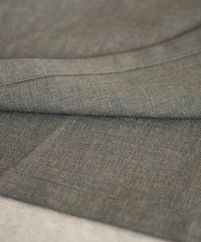 MIDIUMISOLID　ミディウミソリッド ワイドフィットブルゾン グリーン MIDIUMISOLID for Ladies クルーネックワイドプルオーバー