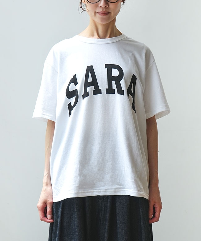 トップス SARA ◇[SMA-SARA-SARA]SOLAMONAT(ソラモナ) サラリト天竺 プリントTシャツ