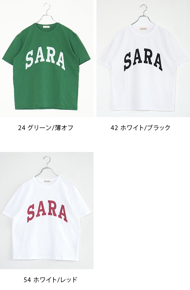 Zam Barrett ザムバレット 切りっぱなし カットソー Tシャツ 48 ◇SOLAMONAT(ソラモナ) サラリト天竺 プリントTシャツ＜SARA＞ 半袖 五