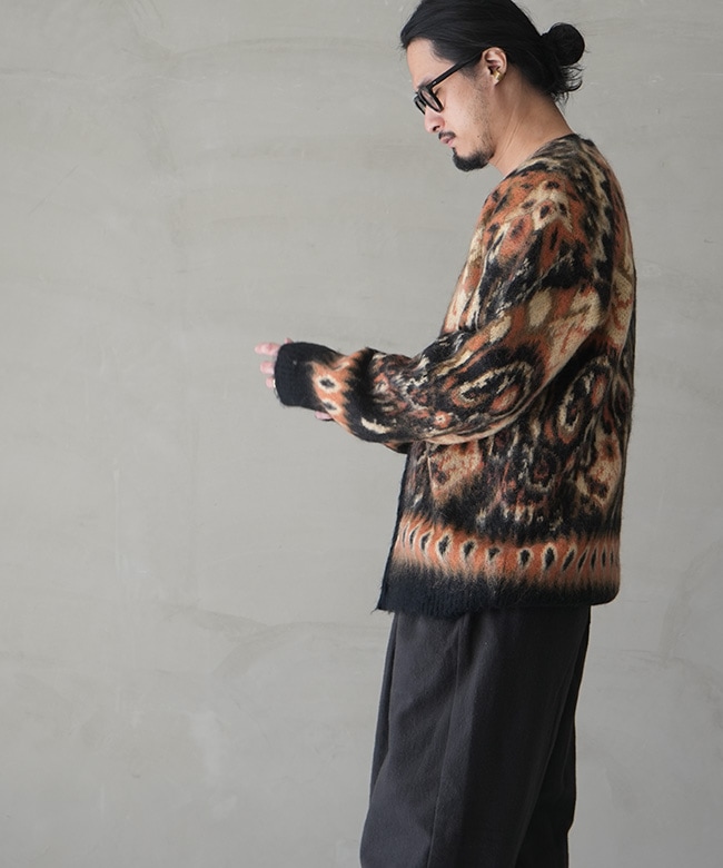 RW356]NEEDLES(ニードルズ) Mohair Cardigan - Paisley モヘア