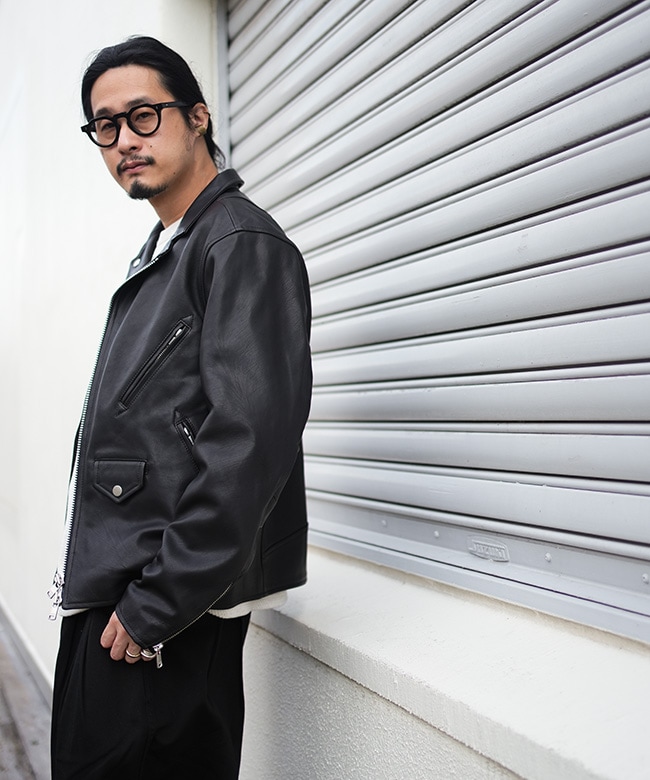 NN-J4710]nonnative(ノンネイティブ) RIDER BLOUSON COW LEATHER