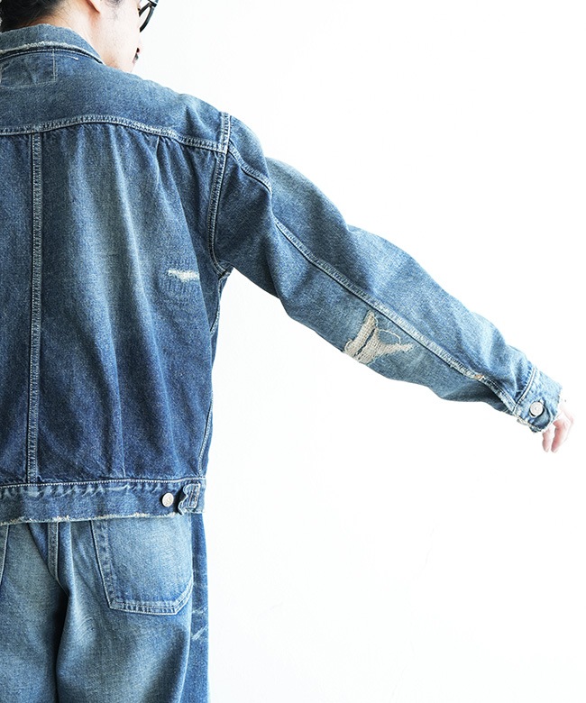 gold(ゴールド) RECYCLED WASTE SUVIN COTTON YARN 14oz. DENIM JACKET