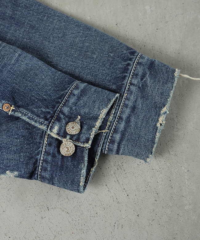 gold(ゴールド) RECYCLED WASTE SUVIN COTTON YARN 14oz. DENIM JACKET