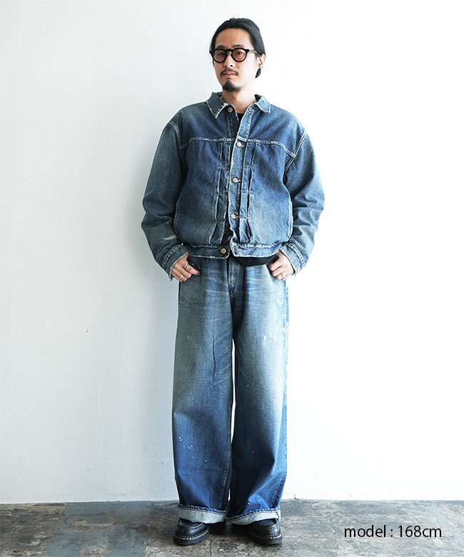 gold(ゴールド) RECYCLED WASTE SUVIN COTTON YARN 14oz. DENIM JACKET