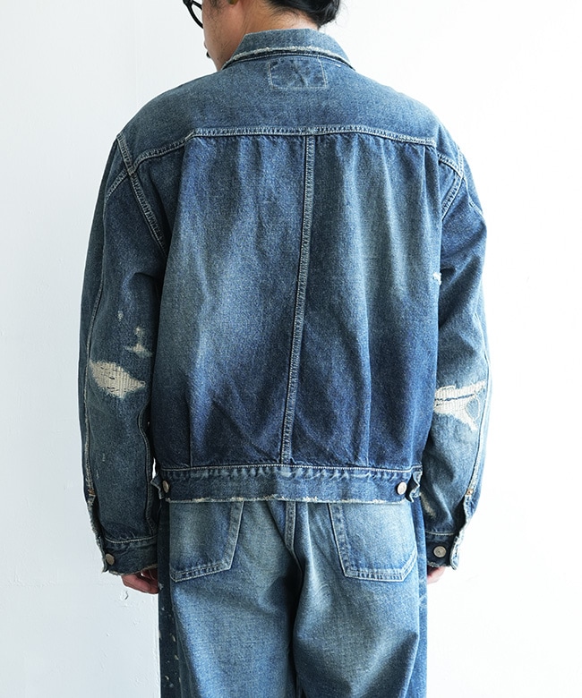 gold(ゴールド) RECYCLED WASTE SUVIN COTTON YARN 14oz. DENIM JACKET
