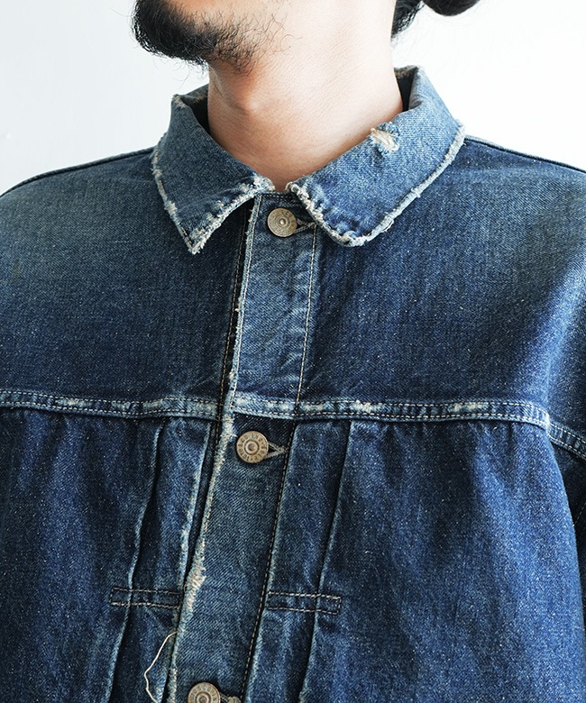 gold(ゴールド) RECYCLED WASTE SUVIN COTTON YARN 14oz. DENIM JACKET