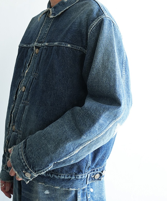 gold(ゴールド) RECYCLED WASTE SUVIN COTTON YARN 14oz. DENIM JACKET