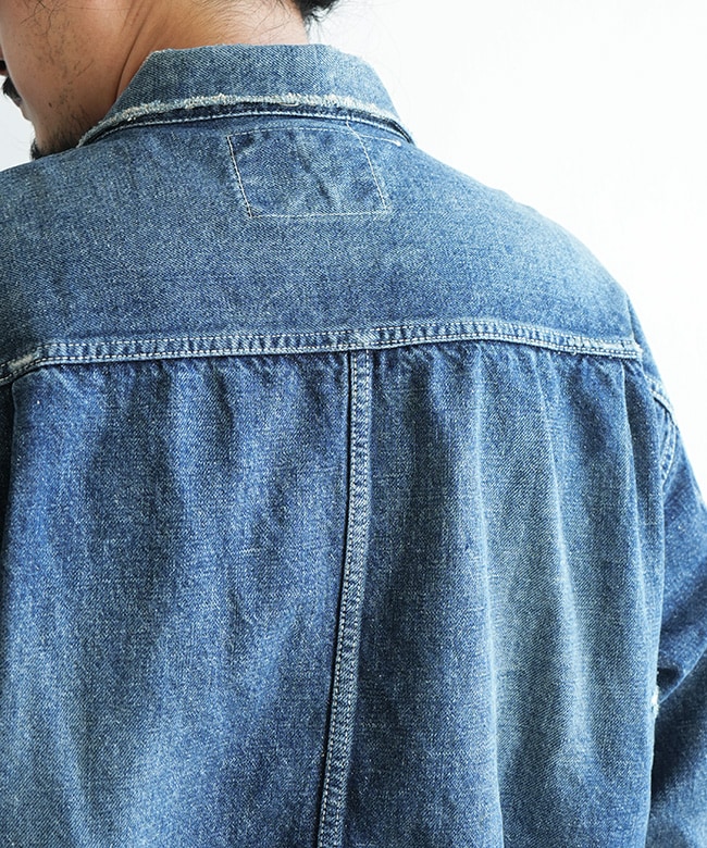 gold(ゴールド) RECYCLED WASTE SUVIN COTTON YARN 14oz. DENIM JACKET