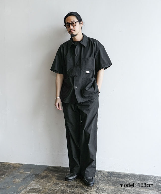 ダントン　danton 38 ブラック ◇DANTON(ダントン) DotAir SHORT SLEEVE COVERALLS ドットエアー