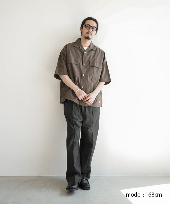 ORCIVAL(オーシバル/オーチバル) OPEN COLLAR PK DETAIL S/S SHIRT