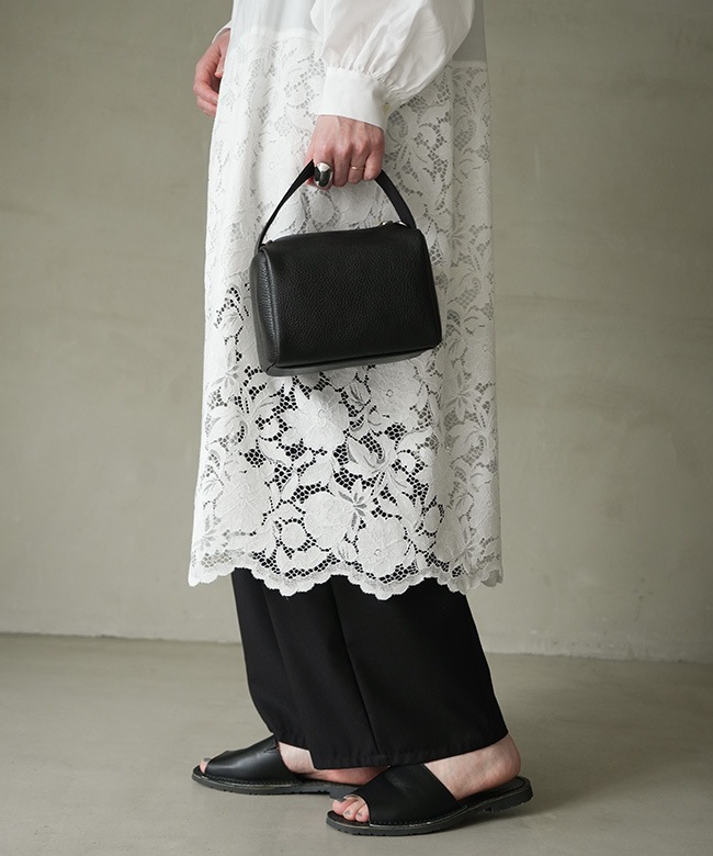 MIDIUMISOLID(ミディウミソリッド)lace combi shirt onepiece レース