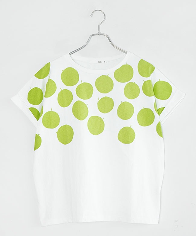 NATURAL LAUNDRY(ナチュラルランドリー) 空紡天竺 リンゴptドルマンT