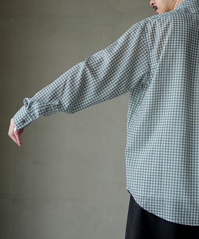 ULTERIOR(アルテリア) Super Light Wool Check Shirt スーパーライト