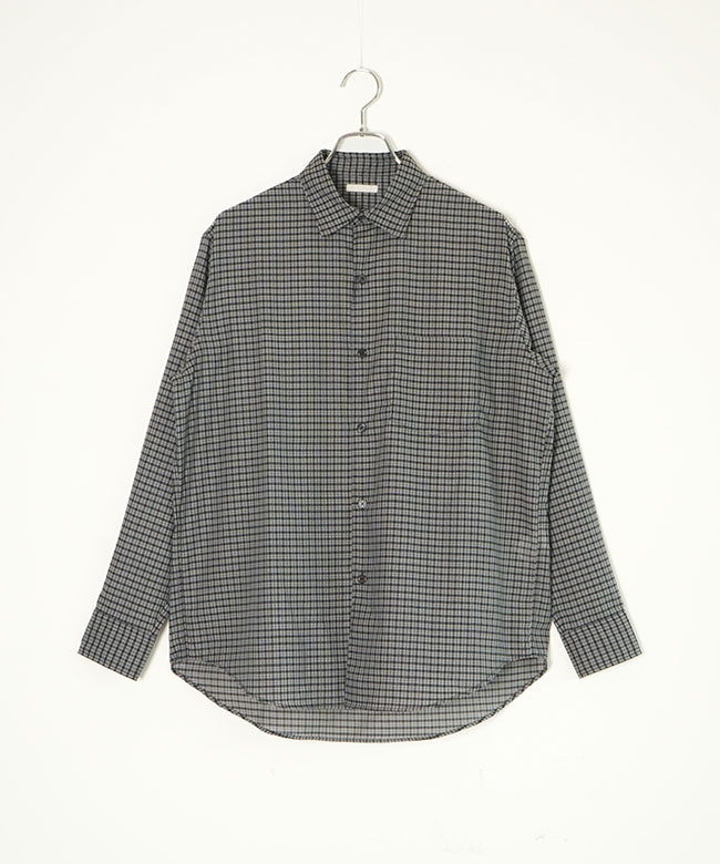 ULTERIOR(アルテリア) Super Light Wool Check Shirt スーパーライト