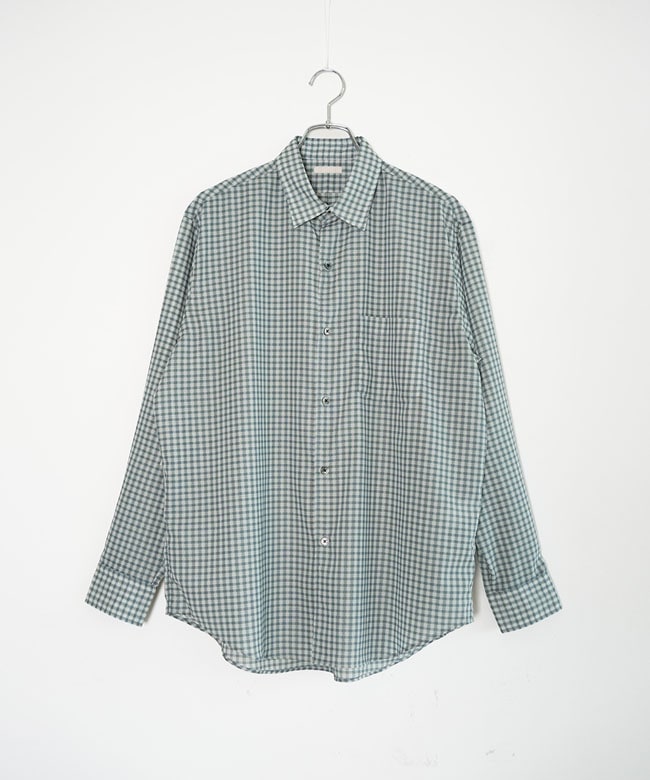 ULTERIOR ✴︎ チェックシャツ長袖　アルテリア ULTERIOR(アルテリア) Super Light Wool Check Shirt スーパーライト