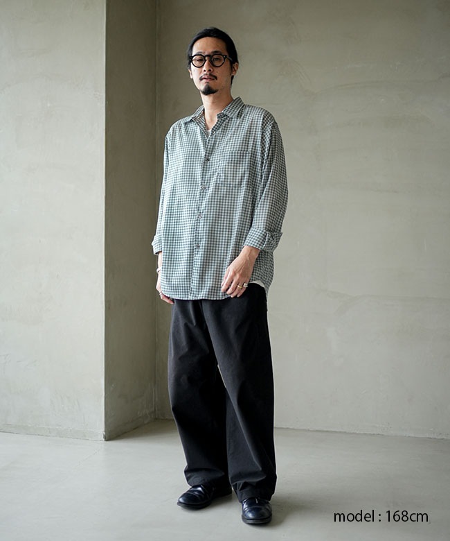 ULTERIOR ✴︎ チェックシャツ長袖　アルテリア ULTERIOR(アルテリア) Super Light Wool Check Shirt スーパーライト