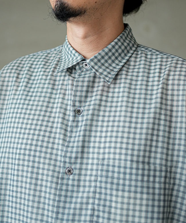 ULTERIOR(アルテリア) Super Light Wool Check Shirt スーパーライト