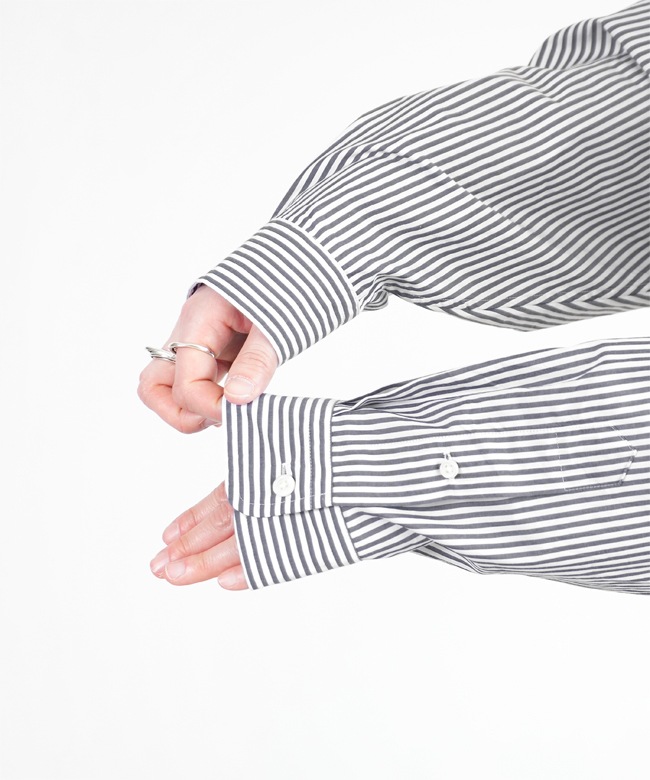 24MMSBL08]THE SHINZONE(ザ シンゾーン) DADDY SHIRT (STRIPE