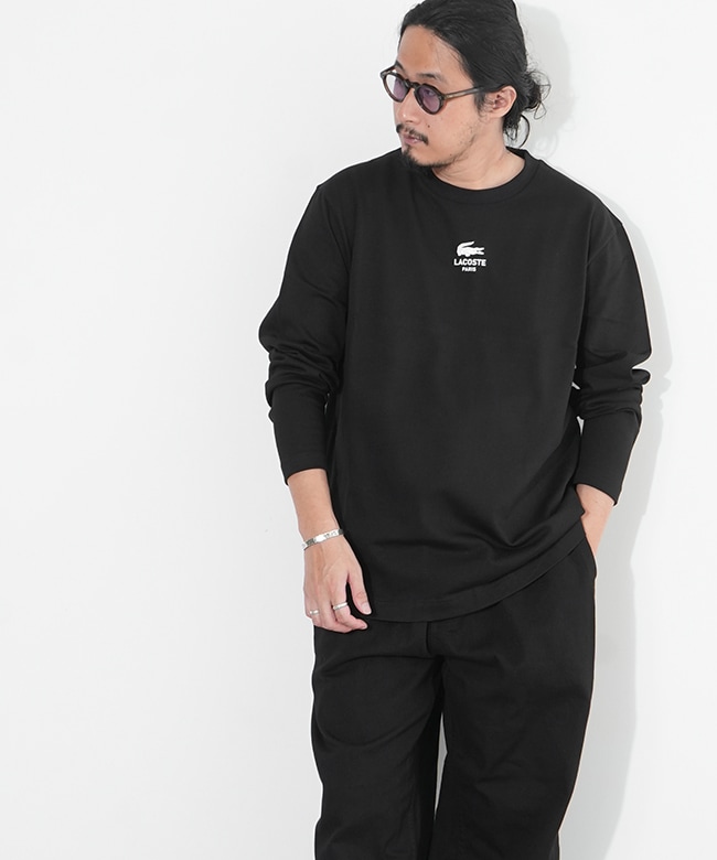 TH9396-99]LACOSTE(ラコステ) PARISロゴヘビーオンスTシャツ メンズ