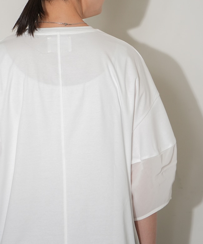 MIDIUMISOLID for Ladies シアースリーブコンシャスT MIDIUMISOLID｜【30％OFF】シアースリーブコンシャスTシャツ