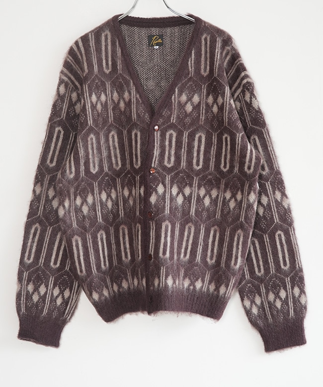Needles ジオメトリックダイヤモンド柄　モヘアカーデ RW357]NEEDLES(ニードルズ) Mohair Cardigan - Geometric モヘア
