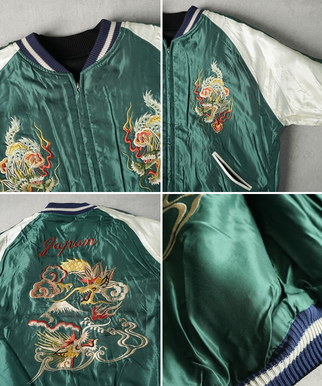 GL15725]gold(ゴールド) WOOL MELTON×ACETATE SOUVENIR JACKET 