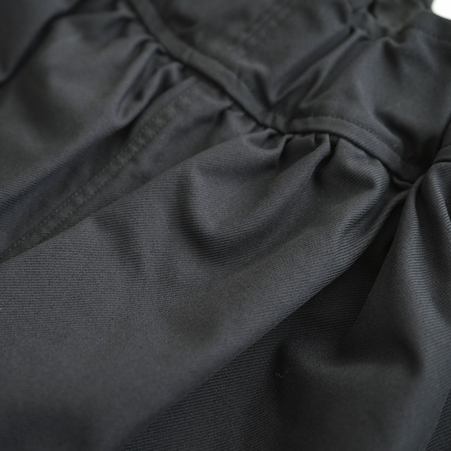 【美品】フィルマム　パンツ　黒 RB-FR0604PF]FIRMUM(フィルマム)ギャザーテーパードミリタリーパンツ