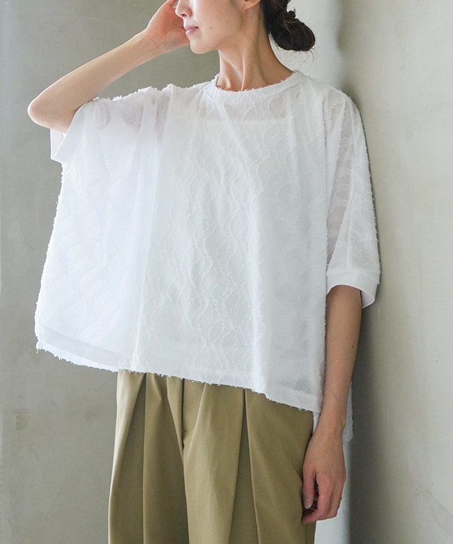 SALE 30%OFF】mizuiro ind(ミズイロインド)ジャガードワイドプル