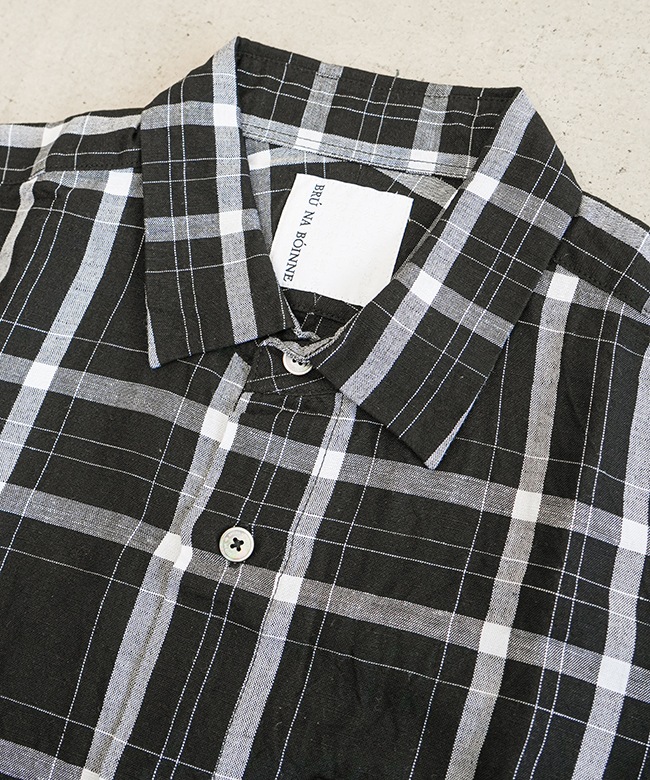 ブルーナボイン　チェックシャツ BRUNABOINNE ブルーナボインEDOチェック 長袖 ネルシャツ L - メルカリ