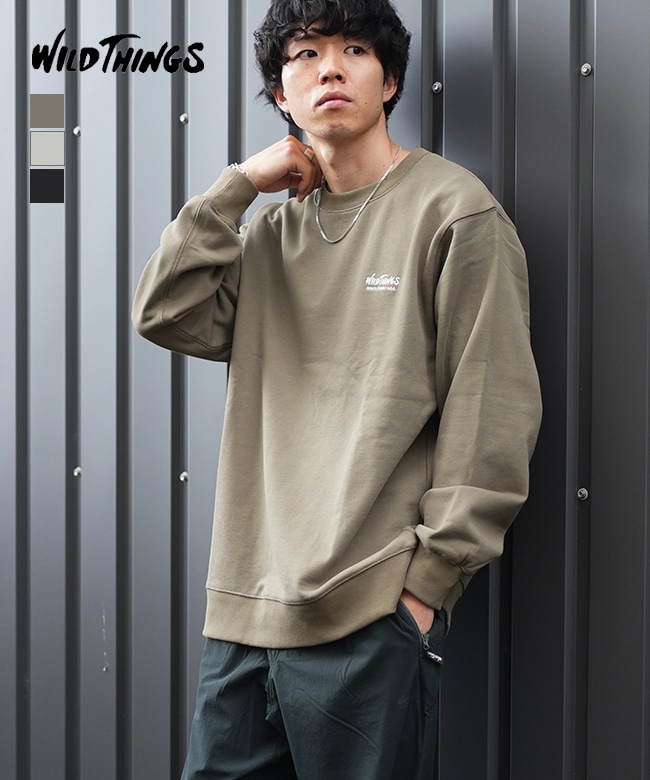 WT25133IS]WILD THINGS(ワイルドシングス) SWEAT CREW スウェット