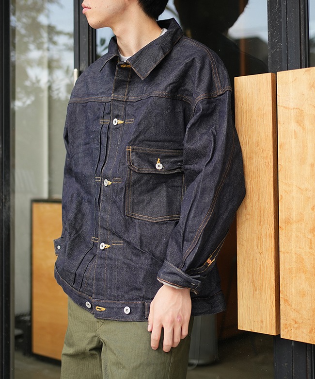 HS2506-25AW]SKEWed(スキュー) El Dorado Jacket Indigo stone wash
