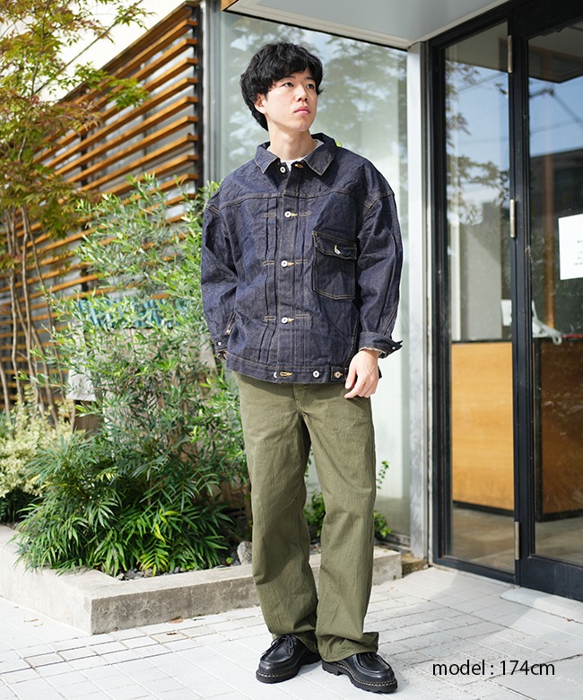 HS2506-25AW]SKEWed(スキュー) El Dorado Jacket Indigo stone wash