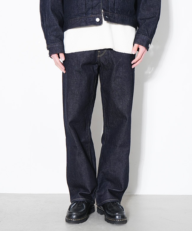 blurhms ROOTSTOCK 墨黒スビンデニムパンツ XL4サイズ blurhms ROOTSTOCK(ブラームスルーツストック)13.5oz Denim Pants