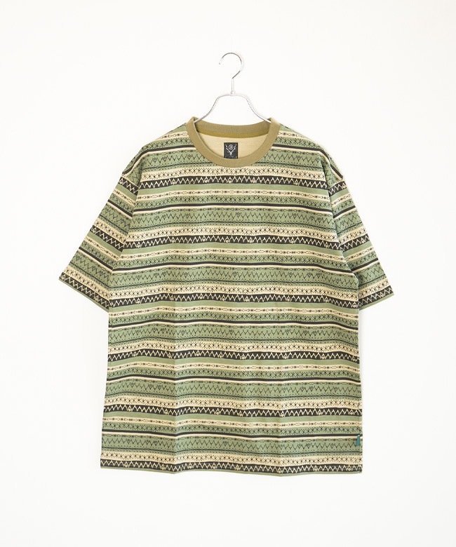 South2West8(サウスツーウエストエイト) S/S Crew Neck Tee - Stripe