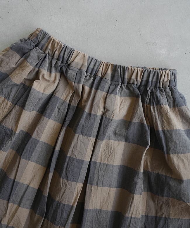 SALE 40%OFF】ICHI(イチ) チェックスカート 裏地付きブロックチェック