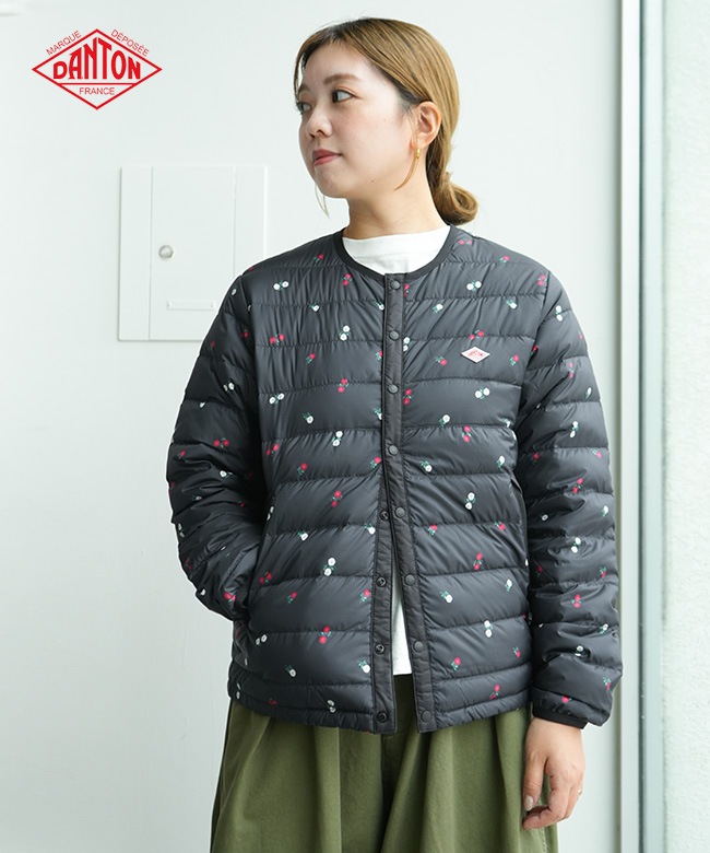 ◇【収納袋付き】 DANTON(ダントン)Women's Crewneck Inner Down