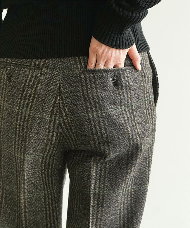 THE SHINZONE(ザ シンゾーン) BRITISH WOOL CHECKED TROUSERS