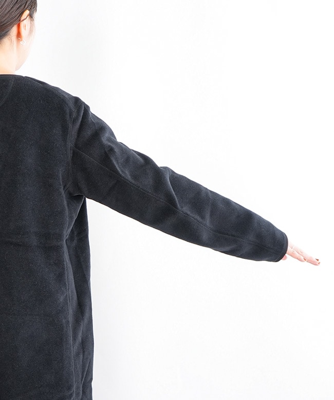 ◇[JD-8992]DANTON(ダントン) FLEECE COLLARLESS COAT フリースノー