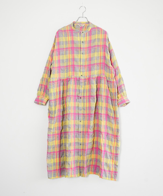 スコットランドチェック　ワンピース 1100323]ICHI Antiquites(イチアンティークス) TARTAN CHECK