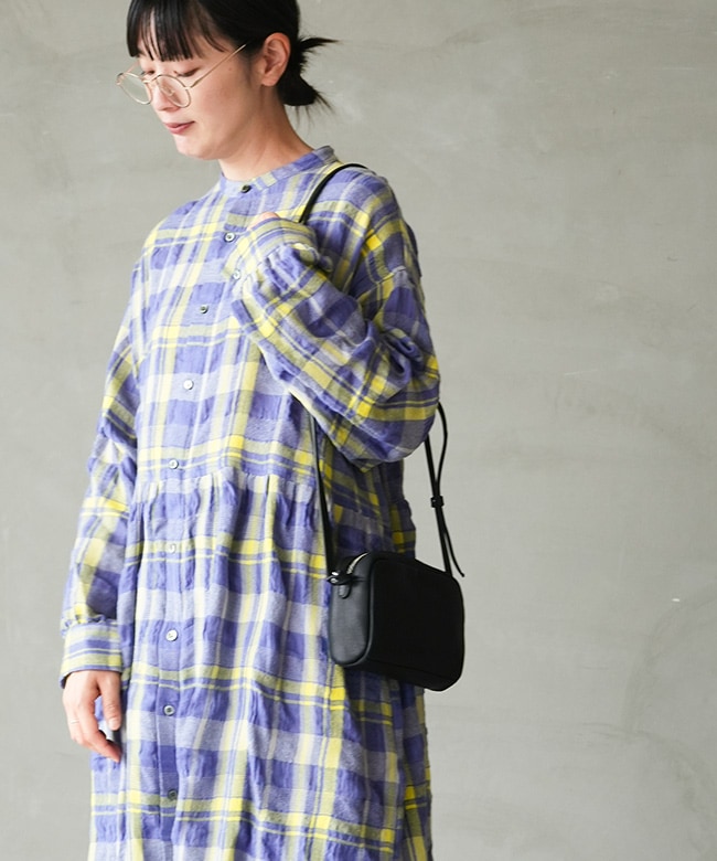 スコットランドチェック　ワンピース 1100323]ICHI Antiquites(イチアンティークス) TARTAN CHECK